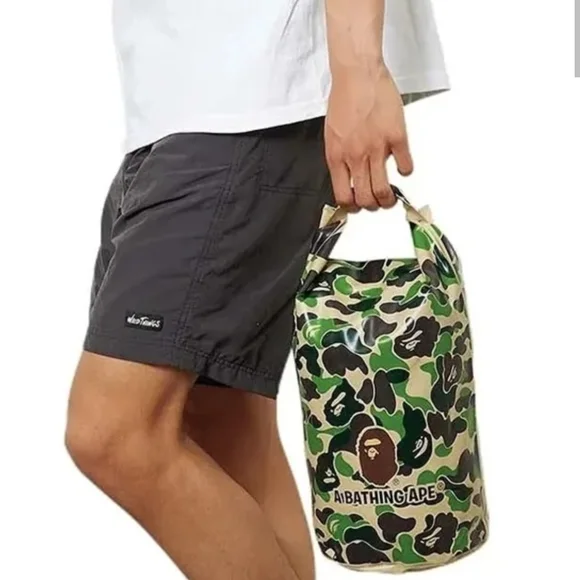 COPY - Bape Green Brown Camouflage Duffel Bag - Picture 2 of 8